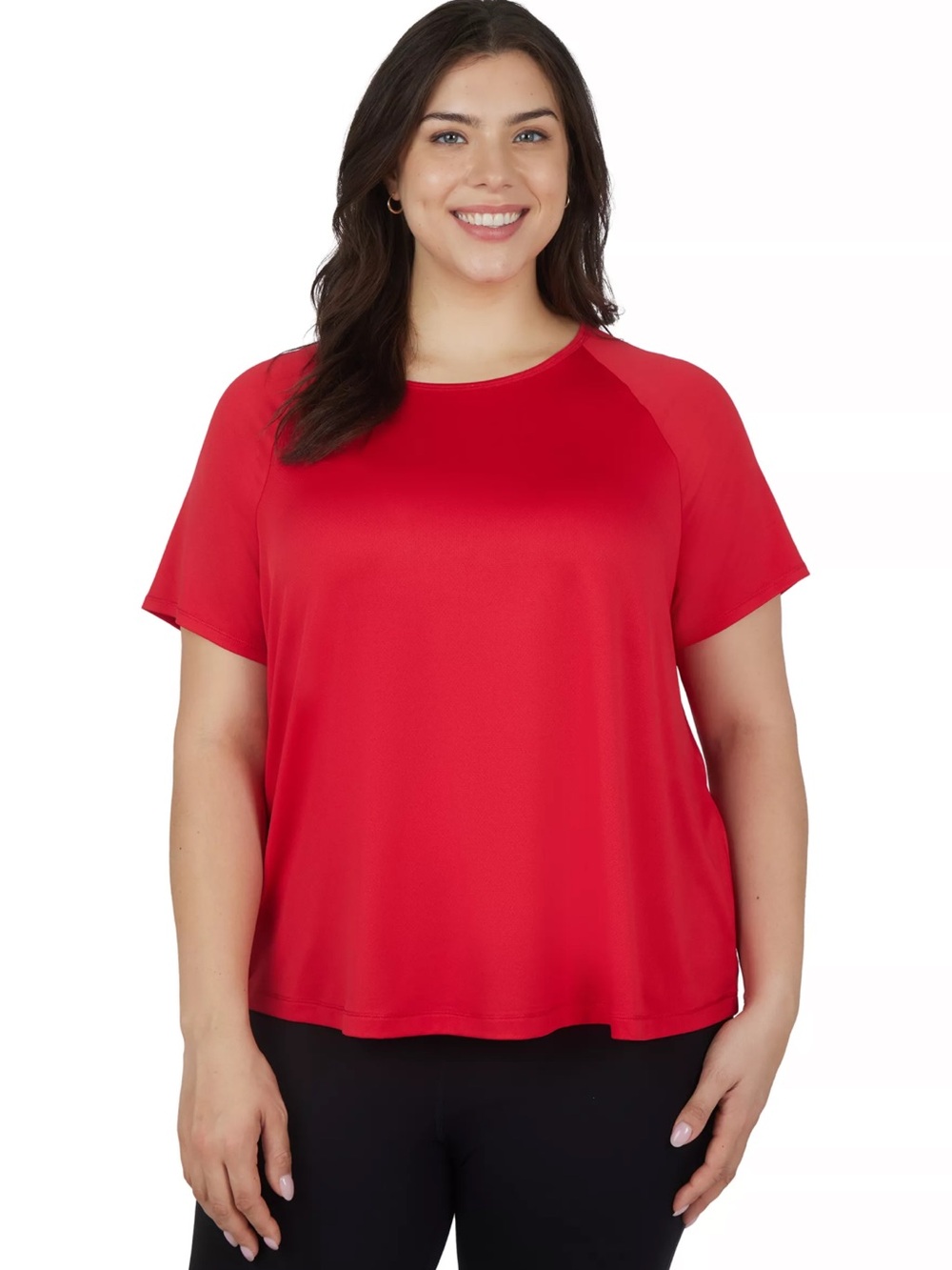 Yogalicious Bright Red Short-Sleeve Crew Tee